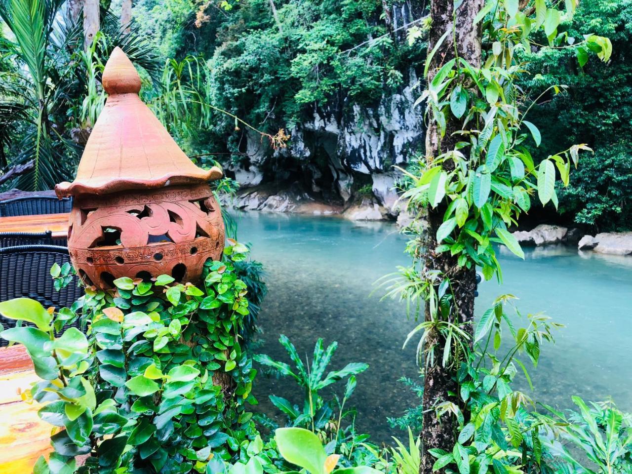 Art'S Riverview Lodge Khao Sok National Park Exterior foto